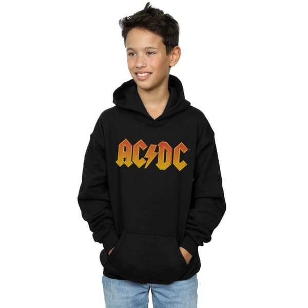 AC/DC Pojkar Fire Logo Hoodie