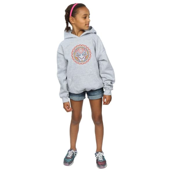 Marvel Black Panther Tribal Panther Icon Hoodie för flickor