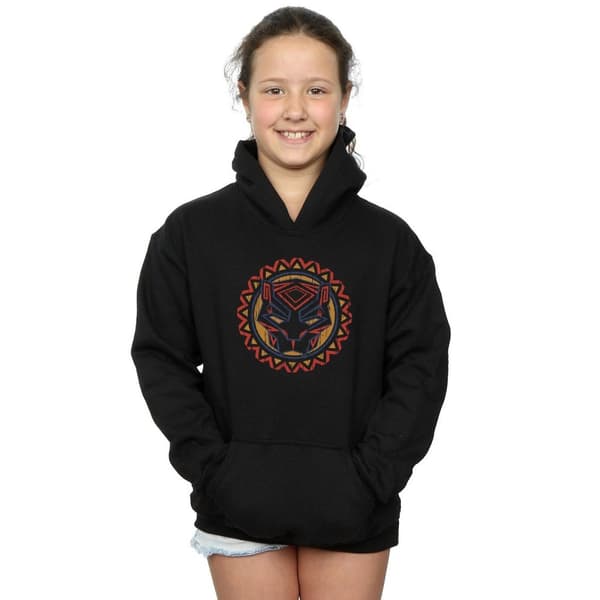 Marvel Black Panther Tribal Panther Icon Hoodie för flickor