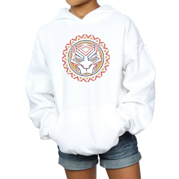 Marvel Black Panther Tribal Panther Icon Hoodie för flickor
