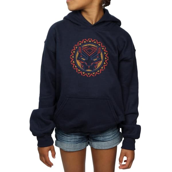Marvel Black Panther Tribal Panther Icon Hoodie för flickor