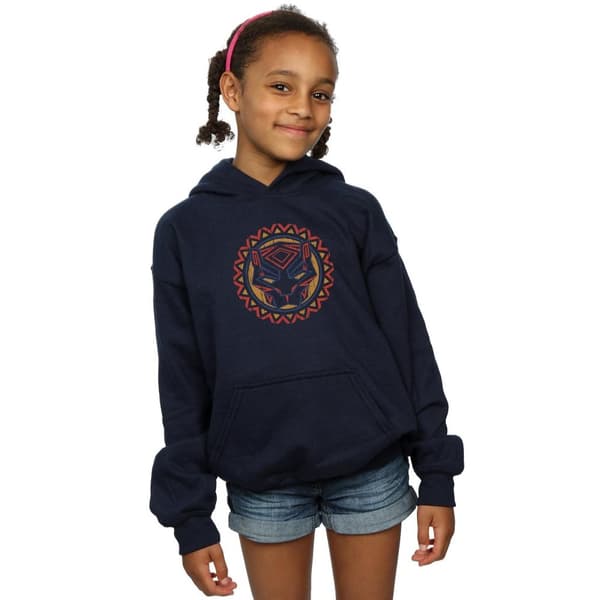 Marvel Black Panther Tribal Panther Icon Hoodie för flickor