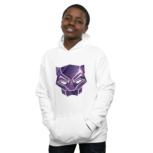 Marvel Boys Avengers Infinity War Black Panther Geometric Hoodie