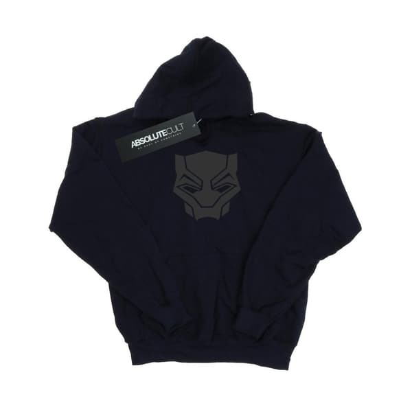 Marvel Boys Black Panther Black On Black Hoodie