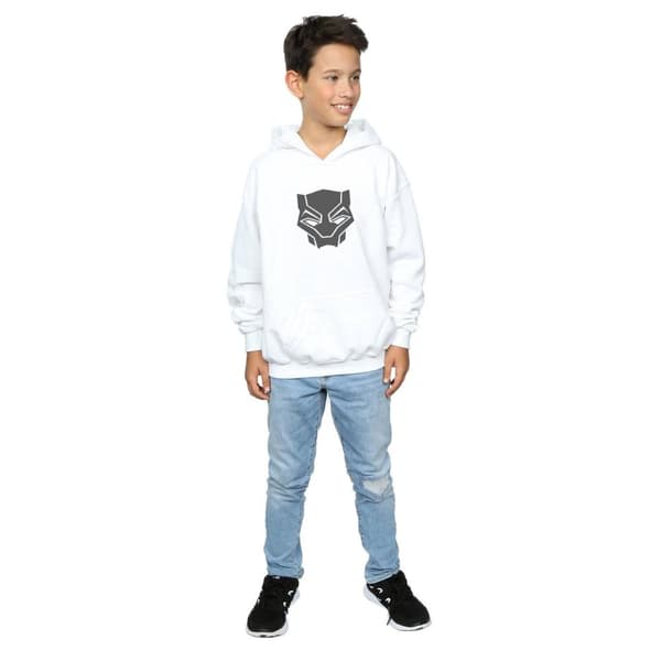 Marvel Boys Black Panther Black On Black Hoodie