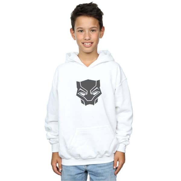 Marvel Boys Black Panther Black On Black Hoodie