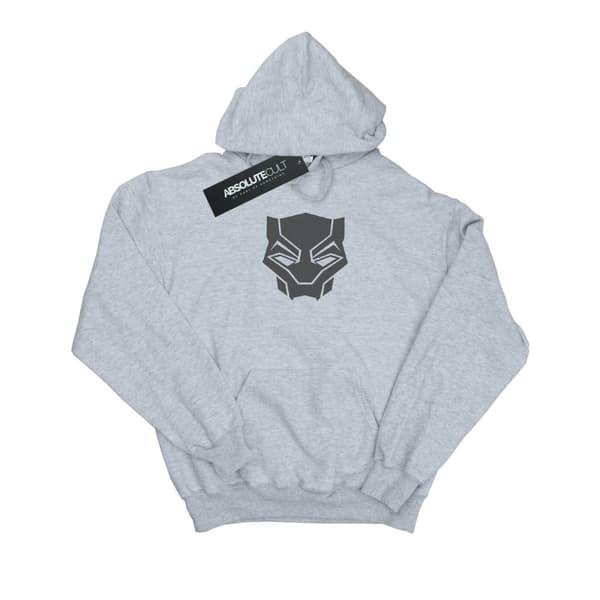 Marvel Boys Black Panther Black On Black Hoodie