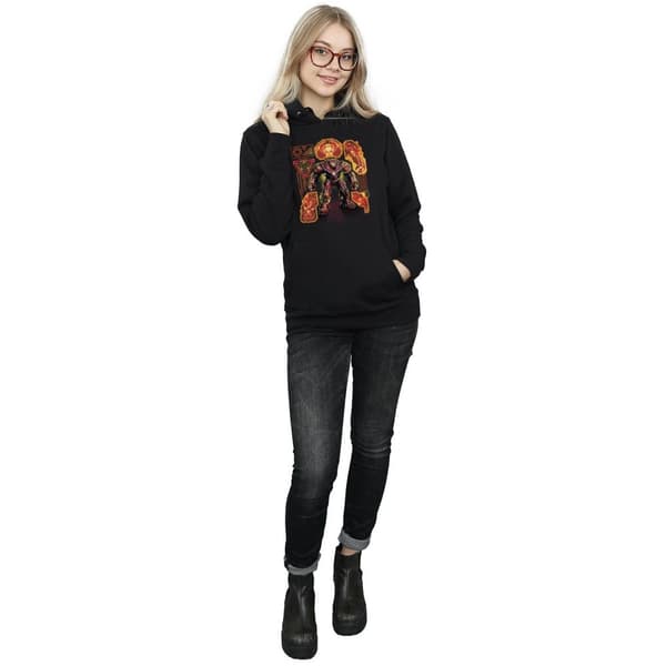 Marvel Womens/Ladies Avengers Infinity War Hulkbuster Blueprint Hoodie