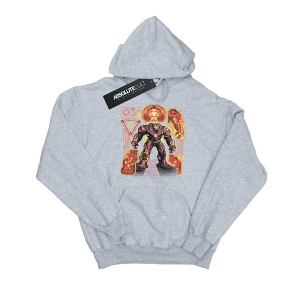 Marvel Womens/Ladies Avengers Infinity War Hulkbuster Blueprint Hoodie