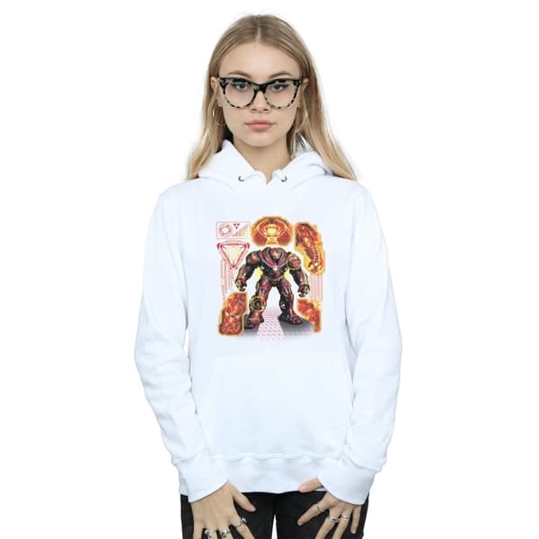 Marvel Womens/Ladies Avengers Infinity War Hulkbuster Blueprint Hoodie