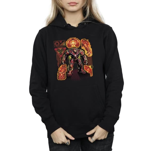 Marvel Womens/Ladies Avengers Infinity War Hulkbuster Blueprint Hoodie