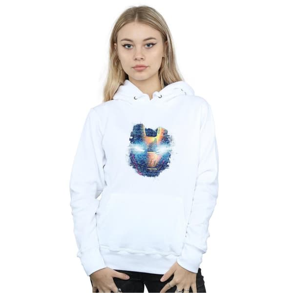 Marvel Kvinnor/Ladies Avengers Iron Man Hoodie med tryck på huvudet