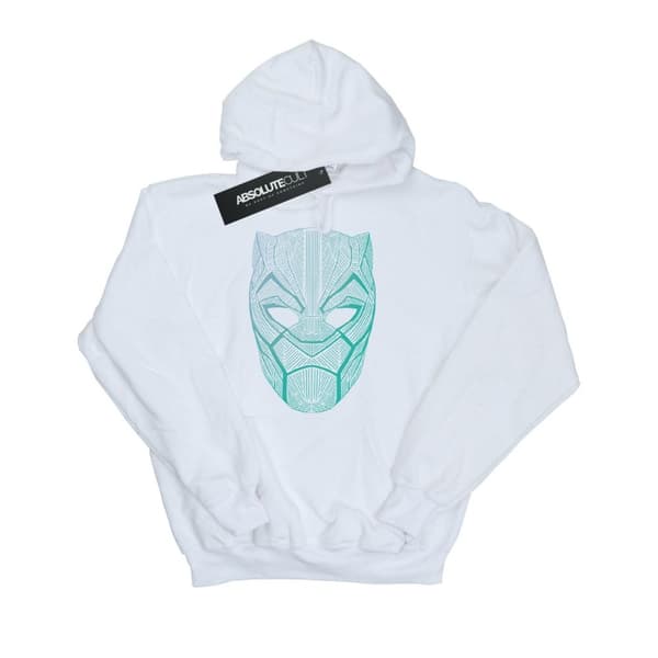 Marvel Black Panther Tribal Mask-hoodie för flickor White 5-6 Years