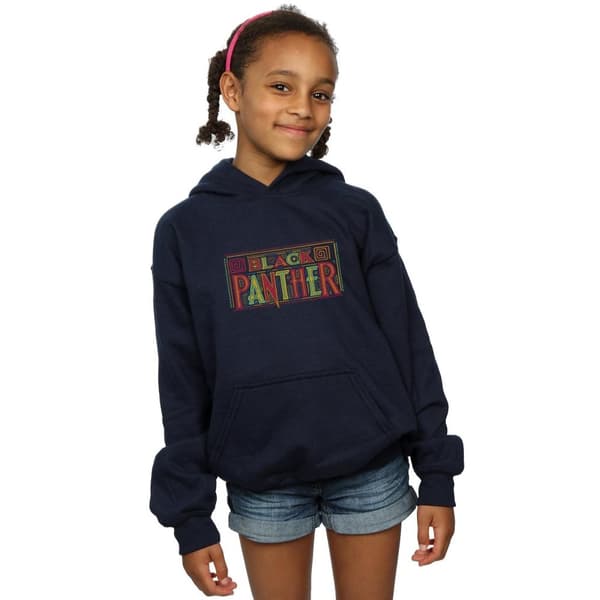 Marvel Black Panther-hoodie med triballogo för flickor