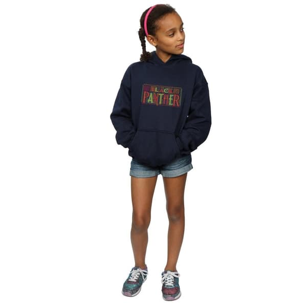 Marvel Black Panther-hoodie med triballogo för flickor