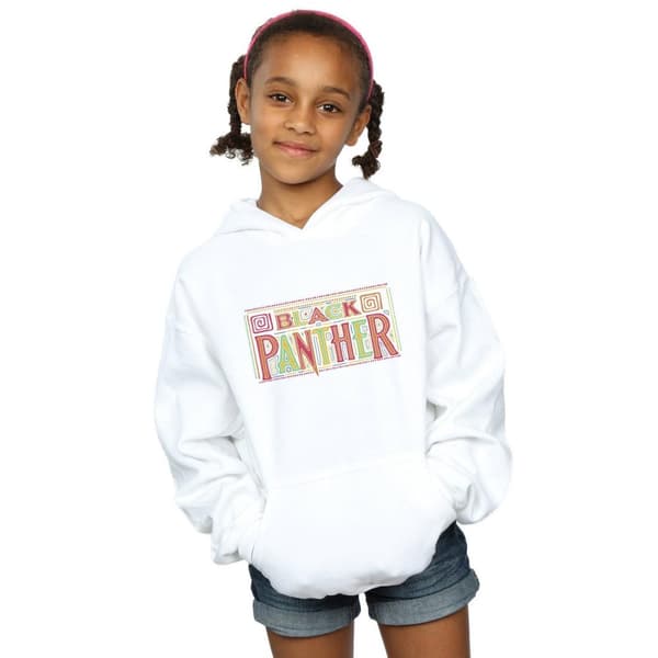 Marvel Girls Black Panther Tribal Logo Hoodie