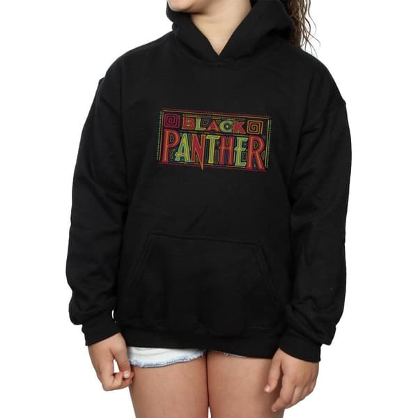 Marvel Black Panther-hoodie med triballogo för flickor