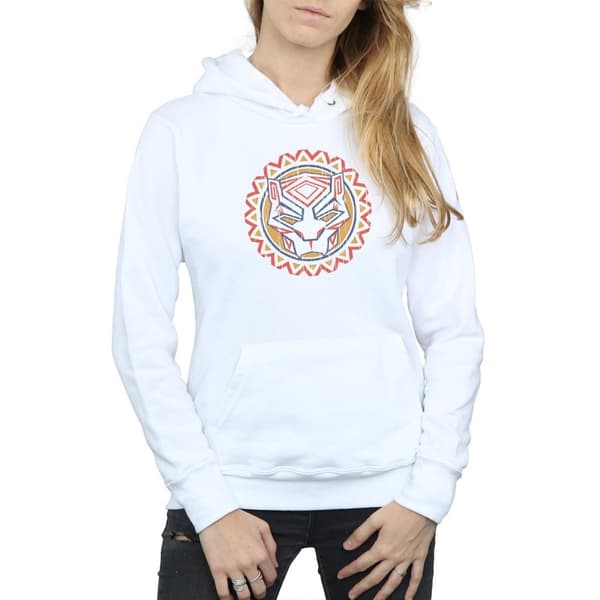 Marvel Womens/Ladies Black Panther Tribal Panther Icon Hoodie