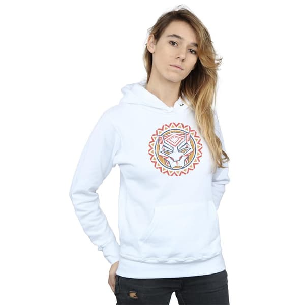 Marvel Womens/Ladies Black Panther Tribal Panther Icon Hoodie