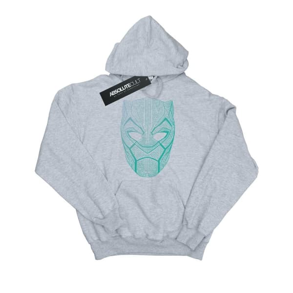 Marvel Womens/Ladies Black Panther Tribal Mask Hoodie