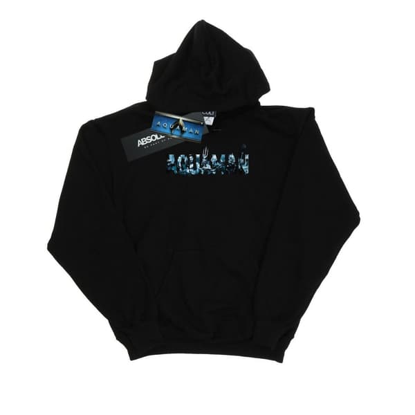 DC Comics Womens/Ladies Aquaman Text Logo Hoodie