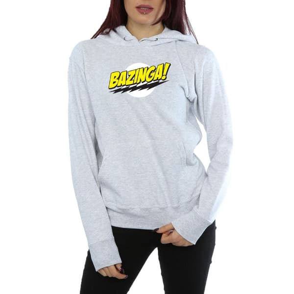 The Big Bang Theory Womens/Ladies Sheldon Bazinga Hoodie