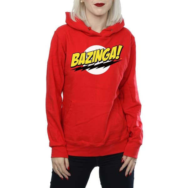 The Big Bang Theory Womens/Ladies Sheldon Bazinga Hoodie