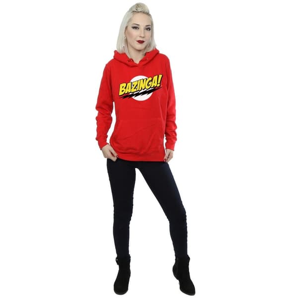 The Big Bang Theory Womens/Ladies Sheldon Bazinga Hoodie