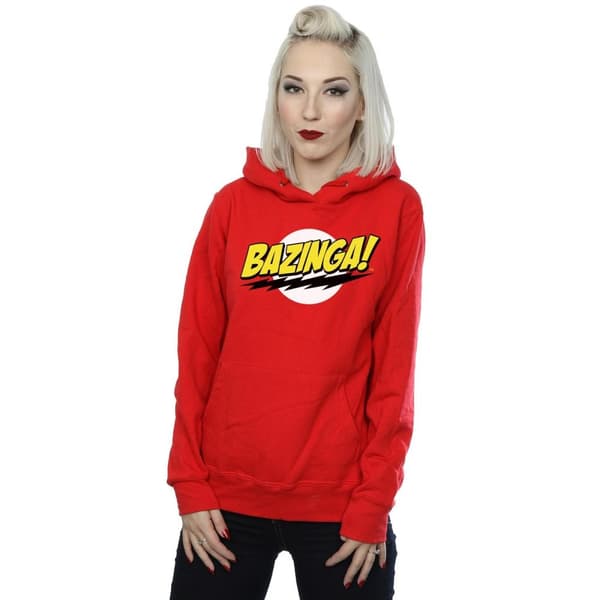 The Big Bang Theory Womens/Ladies Sheldon Bazinga Hoodie