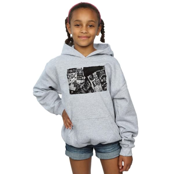 AC/DC Girls Badges And Posters Collection Hoodie