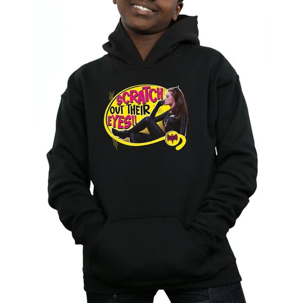 DC Comics Boys Batman TV Series Catwoman Scratch Hoodie