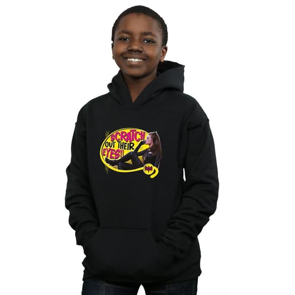 DC Comics Boys Batman TV Series Catwoman Scratch Hoodie
