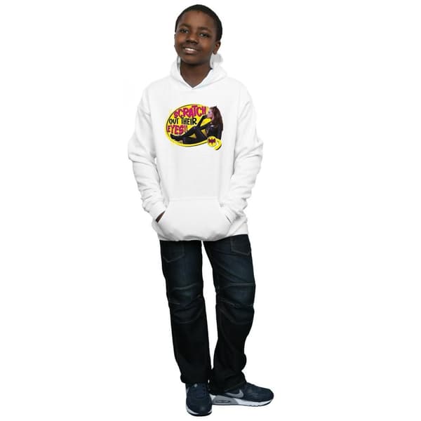 DC Comics Boys Batman TV Series Catwoman Scratch Hoodie