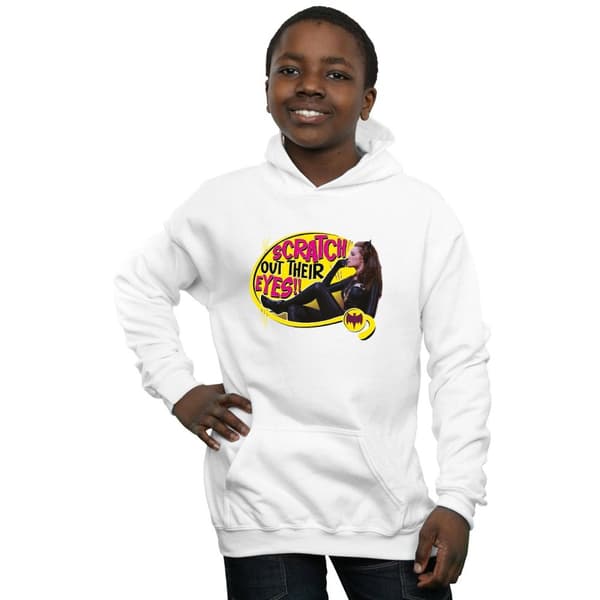 DC Comics Boys Batman TV Series Catwoman Scratch Hoodie
