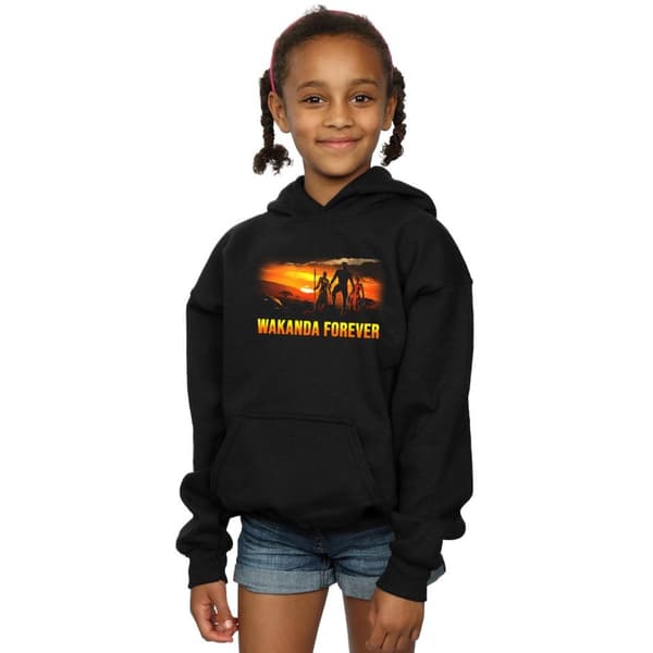 Marvel Girls Black Panther Wakanda Forever Hoodie