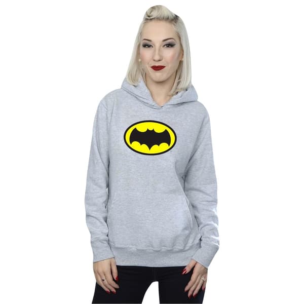 DC Comics Kvinnor/Ladies Batman TV Series Logo Hoodie