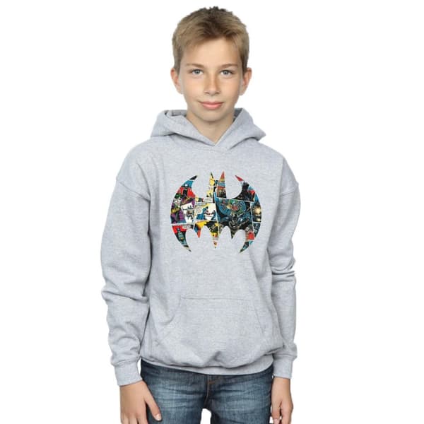 DC Comics Pojkar Batman Comic Book Logo Hoodie