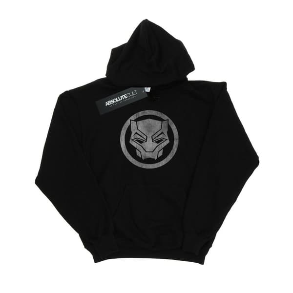 Marvel Girls Black Panther Distressed Icon Hoodie