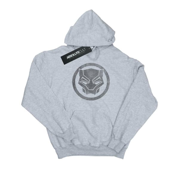 Marvel Girls Black Panther Distressed Icon Hoodie
