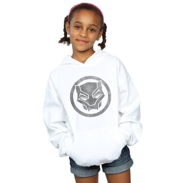 Marvel Girls Black Panther Distressed Icon Hoodie
