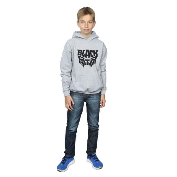 Marvel Boys Black Panther Worded Emblem Hoodie