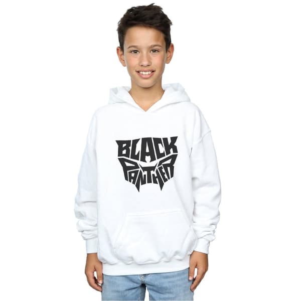 Marvel Boys Black Panther Worded Emblem Hoodie