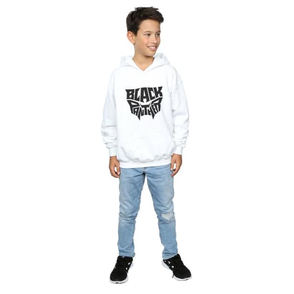 Marvel Boys Black Panther Worded Emblem Hoodie