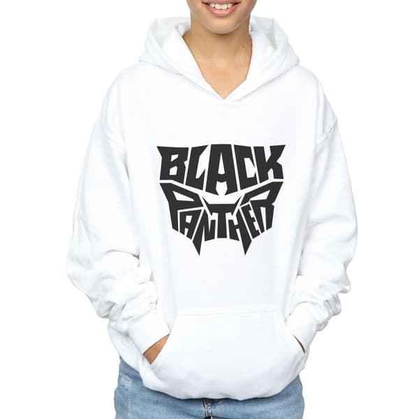 Marvel Boys Black Panther Worded Emblem Hoodie