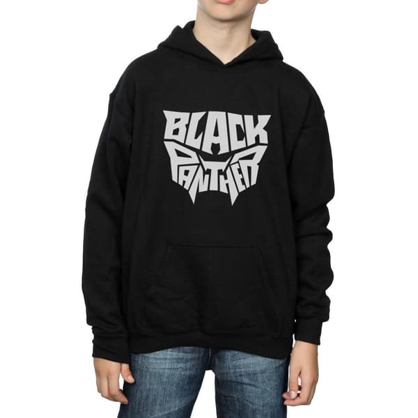 Marvel Boys Black Panther Worded Emblem Hoodie