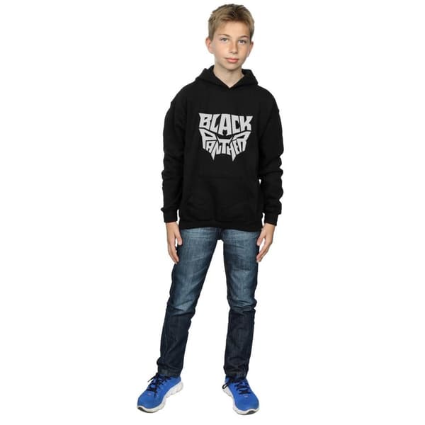 Marvel Boys Black Panther Worded Emblem Hoodie