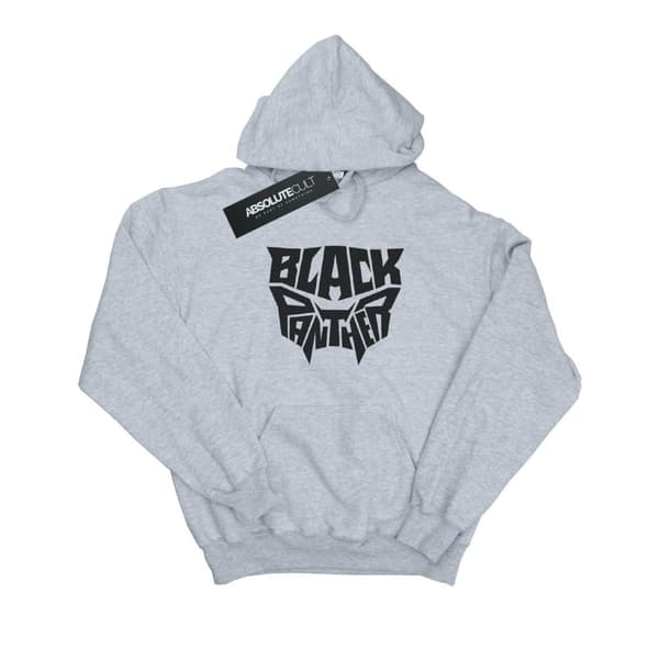 Marvel Boys Black Panther Worded Emblem Hoodie