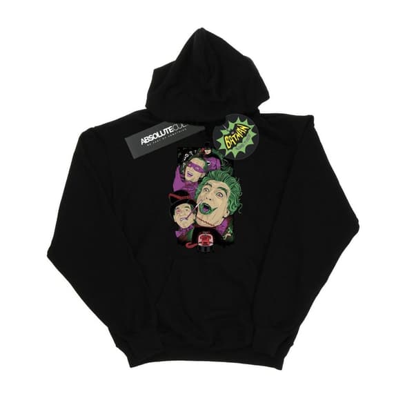 DC Comics Boys Batman TV Series Rogues Gallery Hoodie Black 7-8 Years