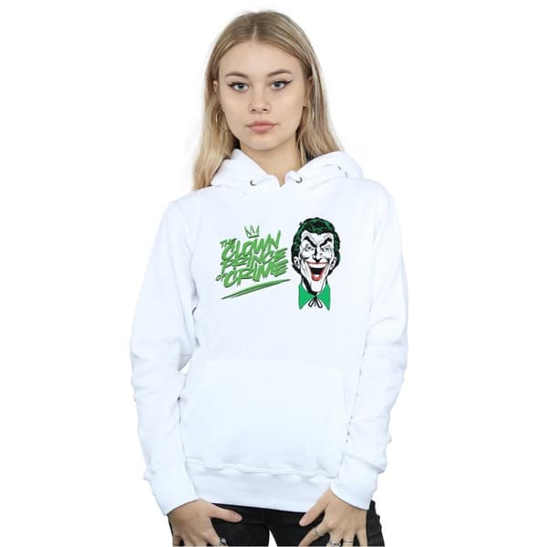 DC Comics Womens/Ladies Batman Joker The Clown Prince Of Crime Hoodie