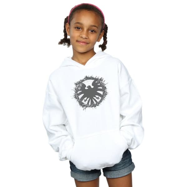 Marvel Girls Agents Of SHIELD Brushed Logo Hoodie